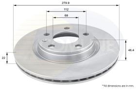 COMLI ADC1412V - COATED BRAKE DISC