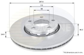 COMLI ADC1417V - COATED BRAKE DISC