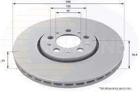 COMLI ADC1420V - COATED BRAKE DISC