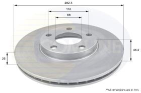 COMLI ADC1425V - COATED BRAKE DISC