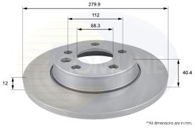 COMLI ADC1426 - COATED BRAKE DISC