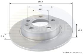 COMLI ADC1429 - COATED BRAKE DISC