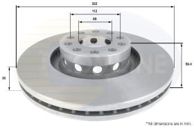 COMLI ADC1435V - COATED BRAKE DISC