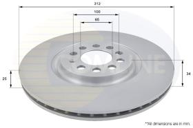 COMLI ADC1438V - COATED BRAKE DISC