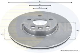 COMLI ADC1441V - COATED BRAKE DISC