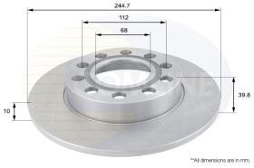 COMLI ADC1446 - COATED BRAKE DISC