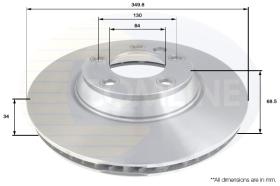 COMLI ADC1459V - COATED BRAKE DISC