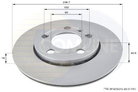 COMLI ADC1461V - COATED BRAKE DISC