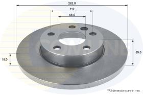 COMLI ADC1464 - COATED BRAKE DISC