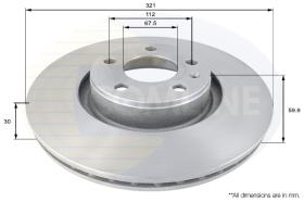 COMLI ADC1465V - COATED BRAKE DISC