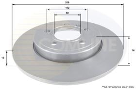 COMLI ADC1468 - COATED BRAKE DISC