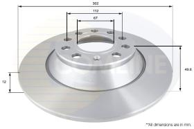 COMLI ADC1471 - COATED BRAKE DISC