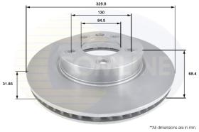 COMLI ADC1475V - COATED BRAKE DISC