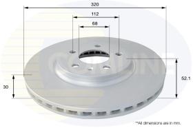 COMLI ADC1477V - COATED BRAKE DISC