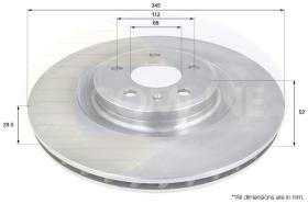 COMLI ADC1479V - COATED BRAKE DISC