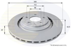 COMLI ADC1483V - COATED BRAKE DISC