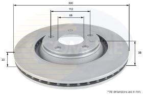 COMLI ADC1485V - COATED BRAKE DISC