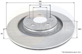 COMLI ADC1486V - COATED BRAKE DISC