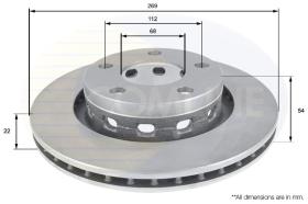 COMLI ADC1488V - COATED BRAKE DISC