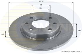 COMLI ADC1502 - COATED BRAKE DISC