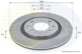 COMLI ADC1504V - COATED BRAKE DISC