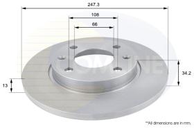 COMLI ADC1508 - COATED BRAKE DISC