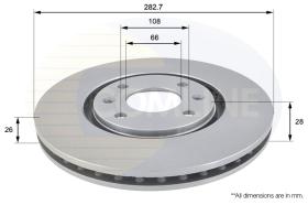 COMLI ADC1509V - COATED BRAKE DISC