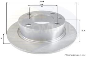 COMLI ADC1514 - BRAKE DISC