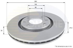 COMLI ADC1520V - COATED BRAKE DISC