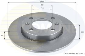 COMLI ADC1531 - COATED BRAKE DISC