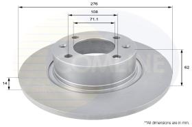 COMLI ADC1533 - COATED BRAKE DISC