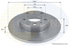 COMLI ADC1534 - COATED BRAKE DISC