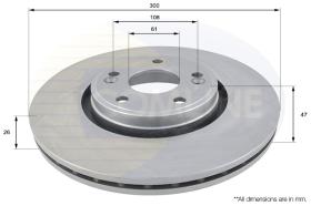 COMLI ADC1537V - COATED BRAKE DISC