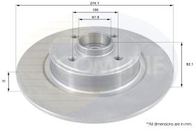 COMLI ADC1540 - COATED BRAKE DISC