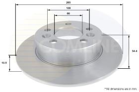 COMLI ADC1542 - BRAKE DISC