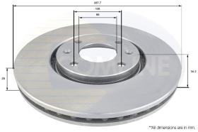 COMLI ADC1544V - BRAKE DISC