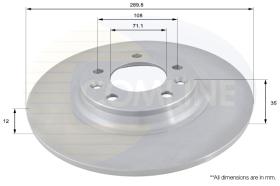 COMLI ADC1551 - COATED BRAKE DISC