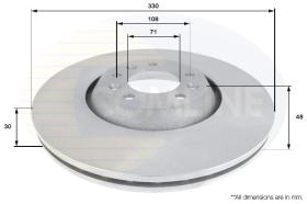 COMLI ADC1552V - COATED BRAKE DISC