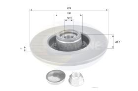 COMLI ADC1560 - COATED BRAKE DISC - SUPERSEDES ADC1539