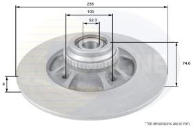 COMLI ADC1562 - COATED BRAKE DISC