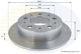 COMLI ADC1564 - COATED BRAKE DISC