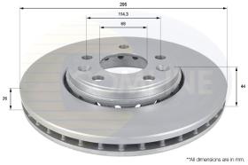 COMLI ADC1584V - COATED BRAKE DISC