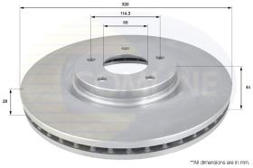 COMLI ADC1587V - COATED BRAKE DISC