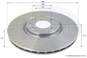 COMLI ADC1592V - COATED BRAKE DISC