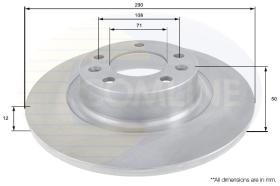 COMLI ADC1596 - BRAKE DISC