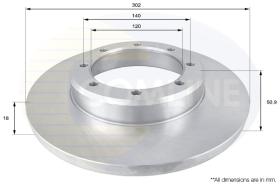 COMLI ADC1598 - COATED BRAKE DISC