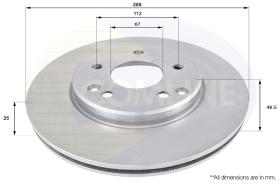 COMLI ADC1603V - COATED BRAKE DISC