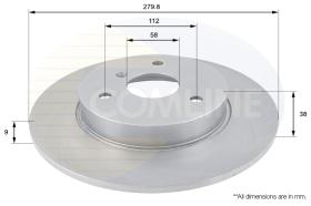 COMLI ADC1607 - COATED BRAKE DISC