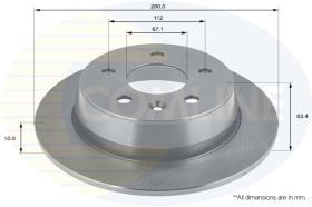 COMLI ADC1613 - COATED BRAKE DISC