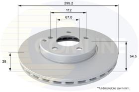 COMLI ADC1623V - COATED BRAKE DISC